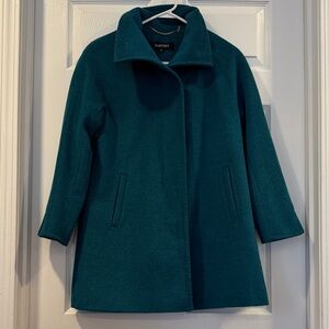 Ellen Tracy Women's Teal Pea Coat